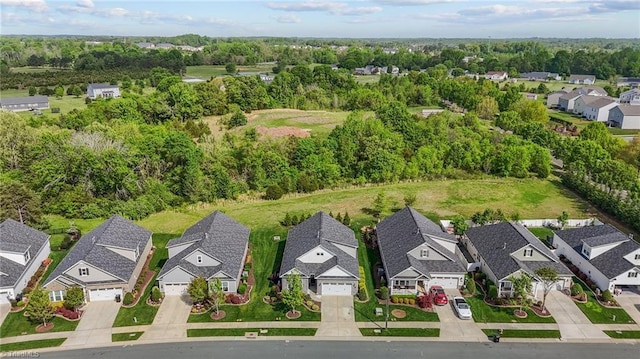 bird's eye view featuring a residential view