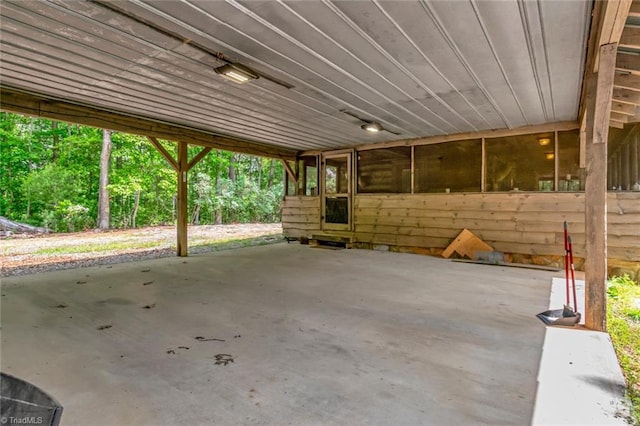 140 Blue Heron Ln, Wilkesboro, NC 28697 - view of patio featuring an attached carport
