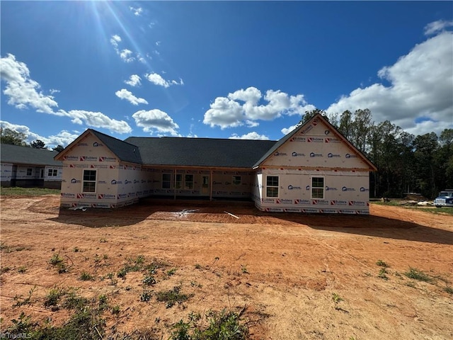 view of rear view of property