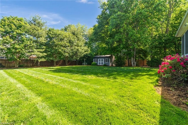 6122 Olde Fields Way, Pfafftown, NC 27040 - view of yard featuring a storage shed and an outdoor structure