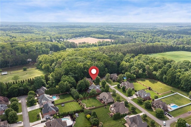 6122 Olde Fields Way, Pfafftown, NC 27040 - drone / aerial view of a forest