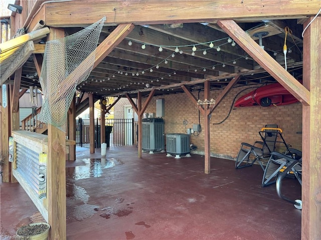 view of patio / terrace with central air condition unit