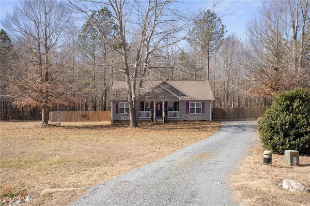 view of front of home