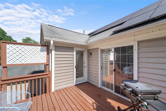 4012 Clarendon Ave, Winston-Salem, NC 27106 - wooden terrace with grilling area