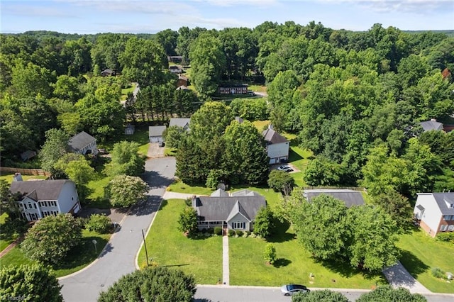 4012 Clarendon Ave, Winston-Salem, NC 27106 - aerial view of residential area featuring a heavily wooded area