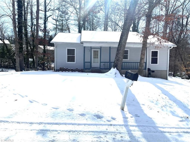 view of front of home