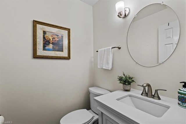 1608 Fox Hollow Rd, Greensboro, NC 27410 - half bath featuring toilet and vanity