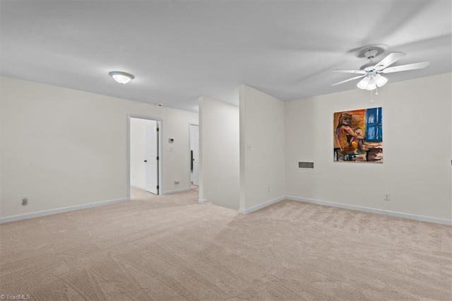 1608 Fox Hollow Rd, Greensboro, NC 27410 - empty room featuring light colored carpet and ceiling fan