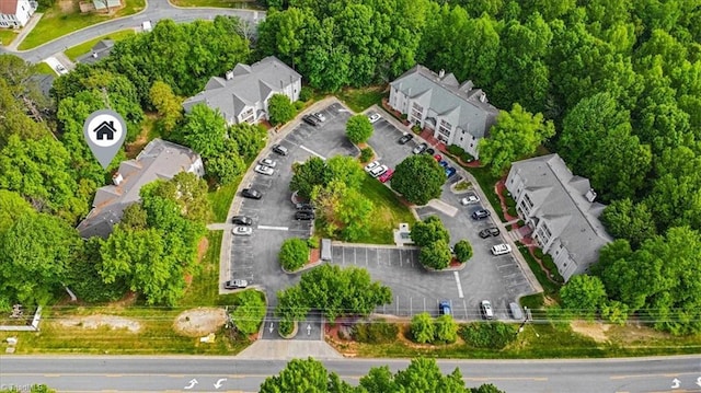 aerial view featuring a residential view