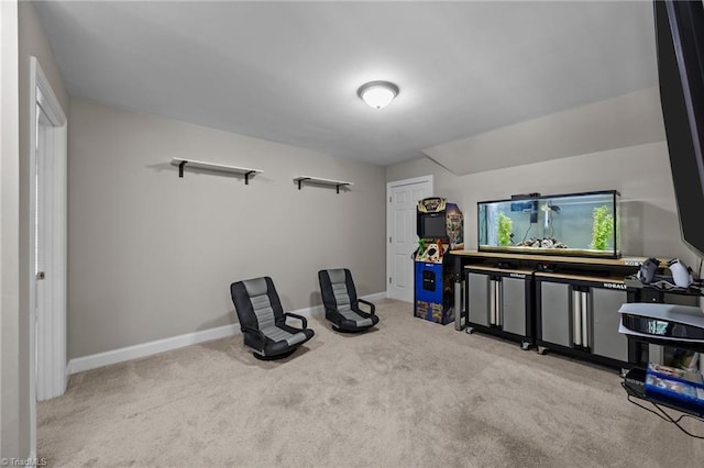 6089 Pleasant Field Dr, Greensboro, NC 27455 - sitting room featuring carpet flooring and baseboards
