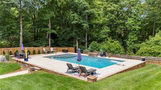 6089 Pleasant Field Dr, Greensboro, NC 27455 - view of pool with a patio and a diving board