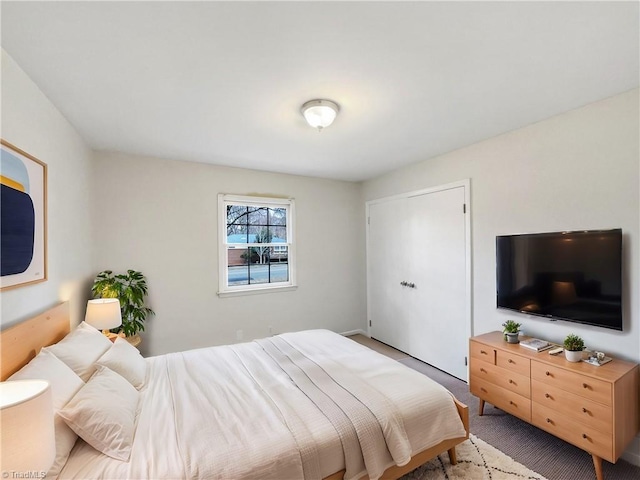 bedroom with carpet flooring