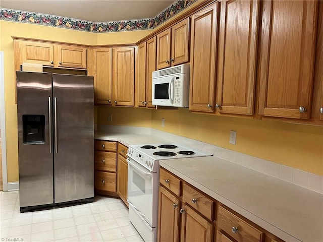 kitchen with white appliances