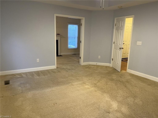 view of carpeted empty room