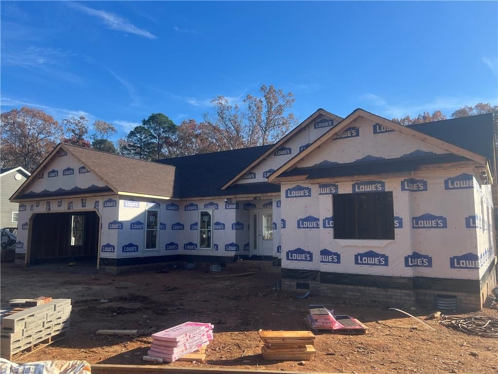 view of property in mid-construction