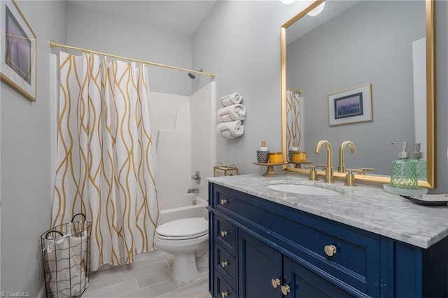 612 Wigeon Dr, Greensboro, NC 27455 - bathroom with toilet, shower / bath combo, and vanity