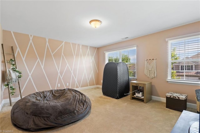 4 Harvest Oak Ct, Greensboro, NC 27406 - living area with baseboards and carpet