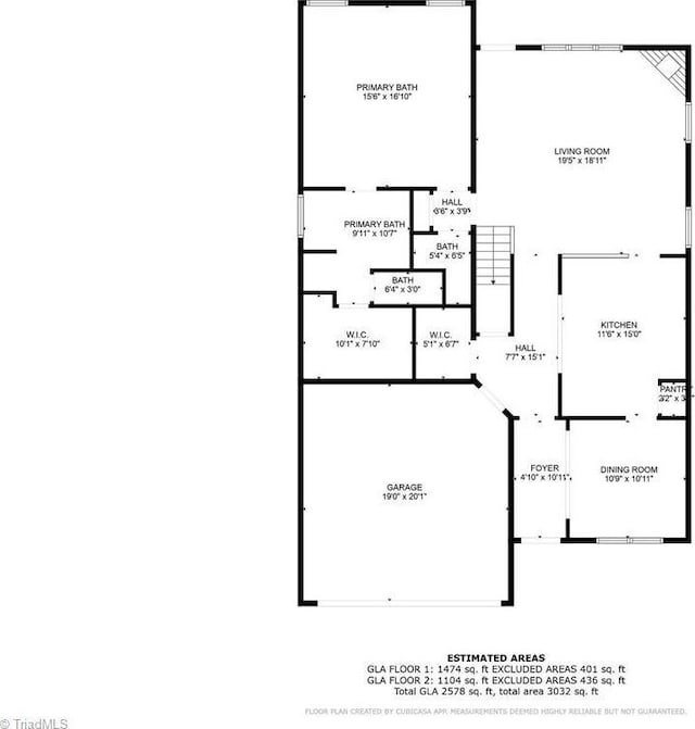 4 Harvest Oak Ct, Greensboro, NC 27406 - floor plan / room layout