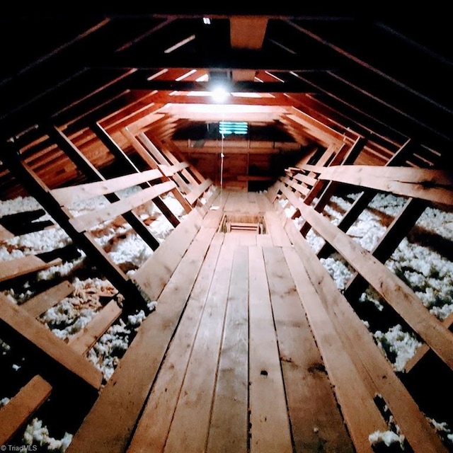 view of attic