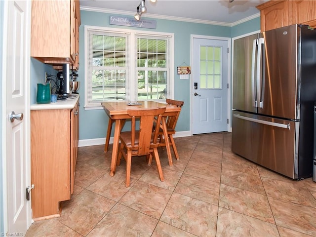 4610 Woodsman Way, Winston-Salem, NC 27103 - dining room featuring crown molding and light tile patterned floors