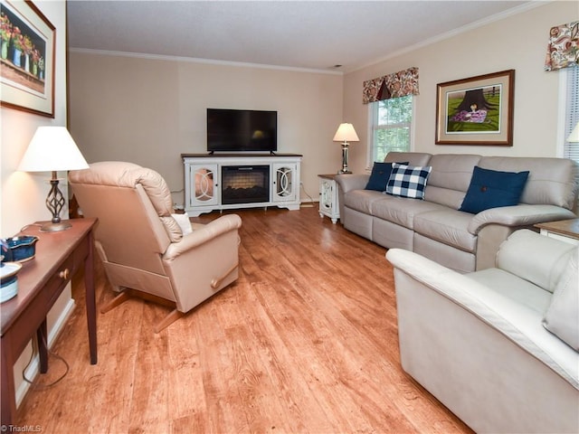 4610 Woodsman Way, Winston-Salem, NC 27103 - living area featuring wood finished floors and ornamental molding
