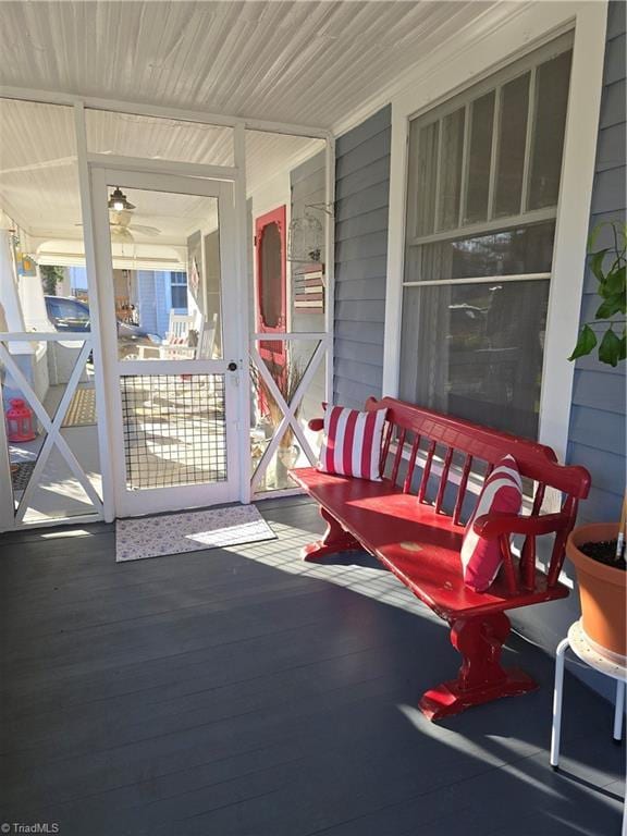 view of patio / terrace featuring a porch