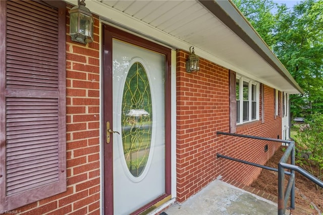212 Lakeview Dr E, Thomasville, NC 27360 - property entrance featuring brick siding