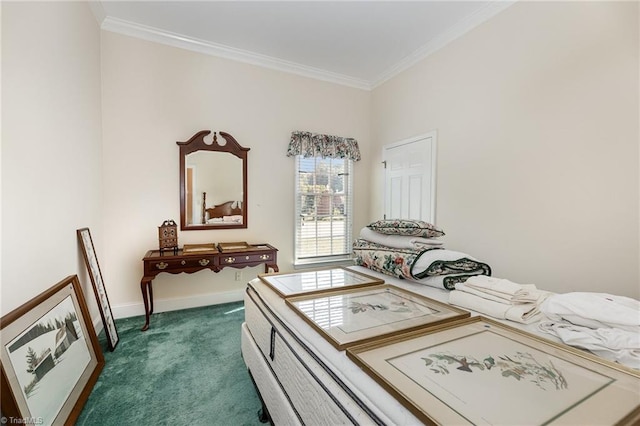 2000 Williamsburg Manor Ct, Winston-Salem, NC 27103 - interior space with dark colored carpet and crown molding
