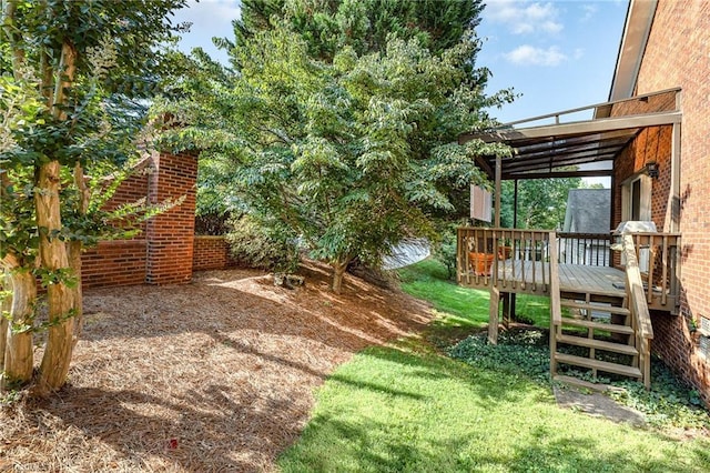 2000 Williamsburg Manor Ct, Winston-Salem, NC 27103 - view of green lawn with a deck