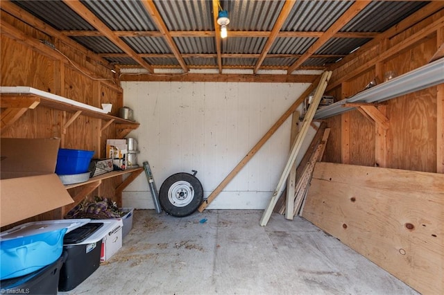 view of storage room