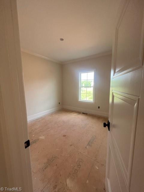 184 Providence Trl, Madison, NC 27025 - unfurnished room with baseboards and ornamental molding