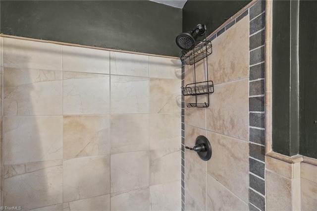 room details featuring tiled shower