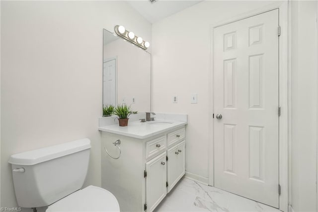 1018 Riverbend Dr, Advance, NC 27006 - bathroom with marble look tile flooring and vanity