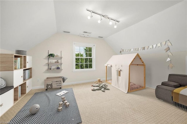 1018 Riverbend Dr, Advance, NC 27006 - additional living space featuring carpet floors and lofted ceiling
