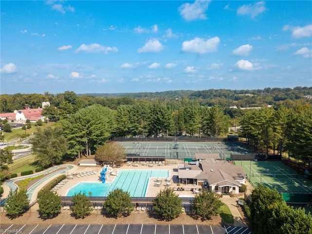 1018 Riverbend Dr, Advance, NC 27006 - view of pool with a view of trees