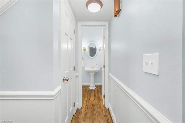 1018 Riverbend Dr, Advance, NC 27006 - hallway with wood finished floors
