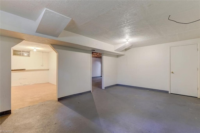 2892 NC Highway 700, Pelham, NC 27311 - finished basement with baseboards and a textured ceiling