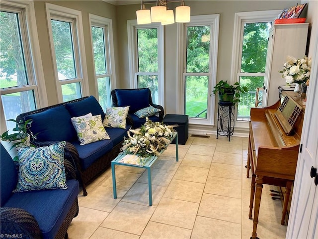 940 Huntington Run Ln, Kernersville, NC 27284 - living room with light tile patterned floors and ornamental molding