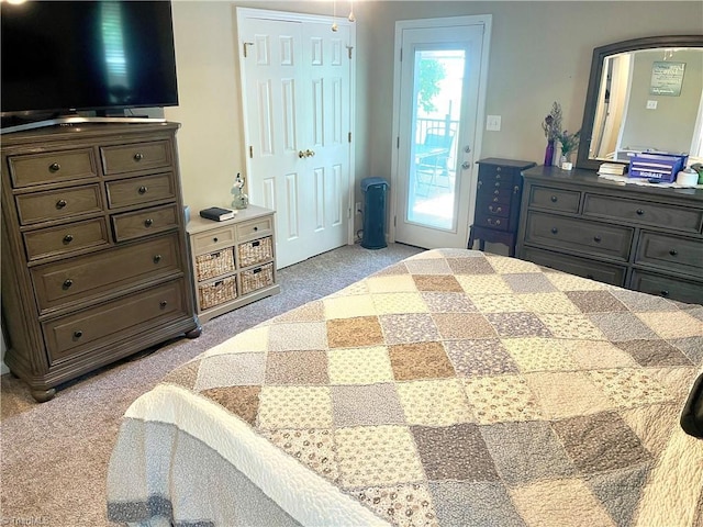 940 Huntington Run Ln, Kernersville, NC 27284 - bedroom with light colored carpet and access to outside