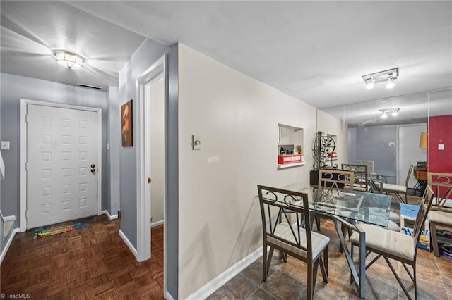 217 Village Ln Unit G, Greensboro, NC 27409 - dining room with baseboards