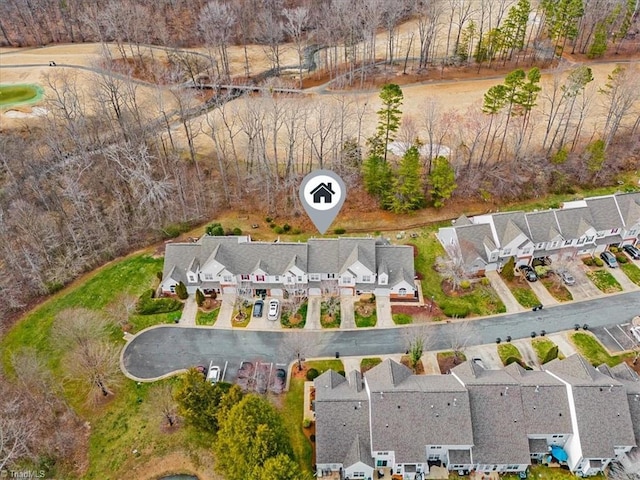 bird's eye view featuring a residential view