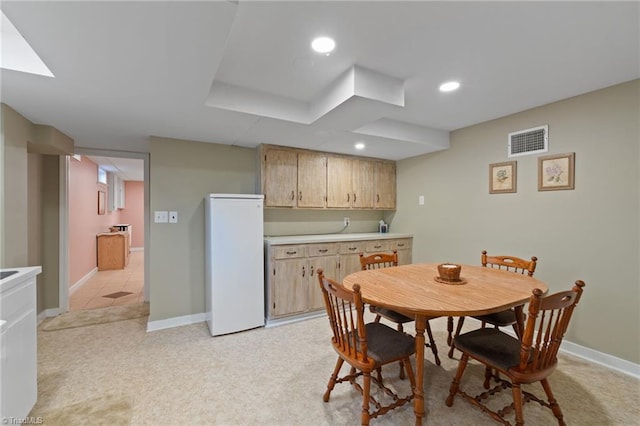 view of dining room