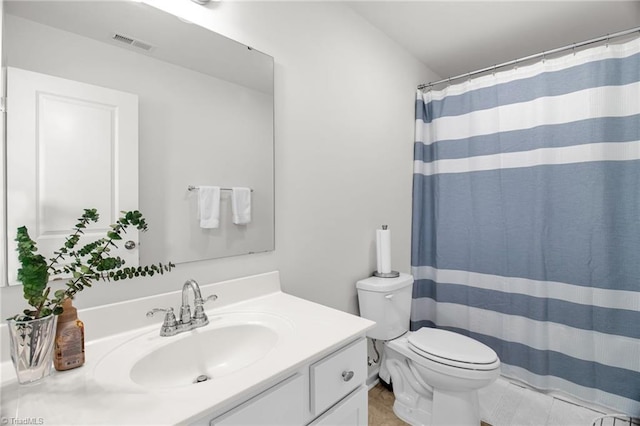 4062 Monteray Cir, High Point, NC 27265 - bathroom featuring vanity, toilet, and a shower with shower curtain
