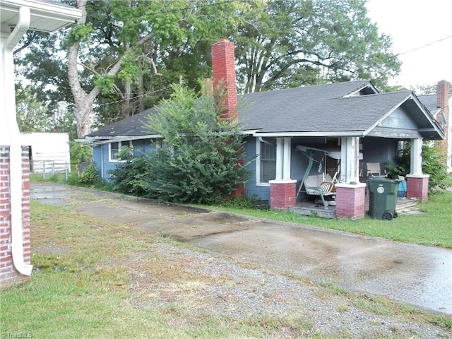 view of back of property