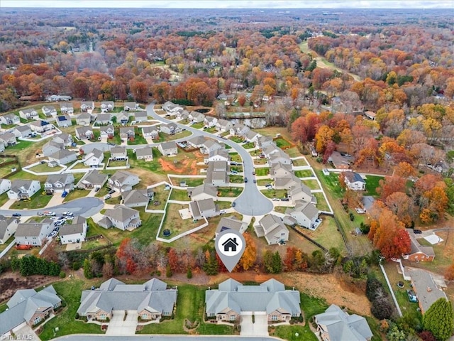 birds eye view of property