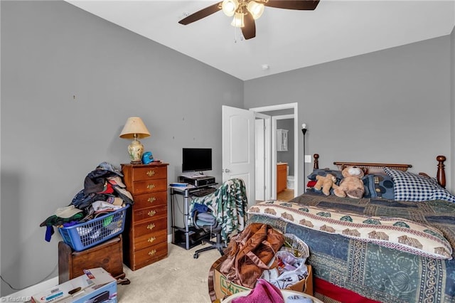 4455 Brassfield Dr Unit 306, Winston-Salem, NC 27105 - carpeted bedroom with a ceiling fan