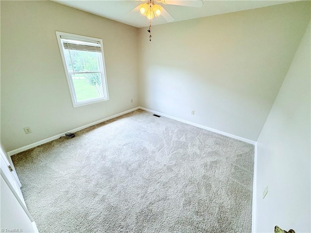 204 Maplewood Ct, Trinity, NC 27370 - carpeted spare room with baseboards and a ceiling fan