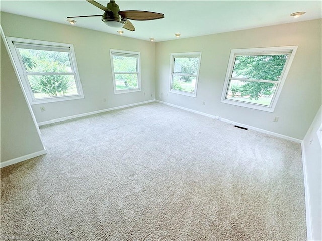 204 Maplewood Ct, Trinity, NC 27370 - empty room with a ceiling fan and carpet