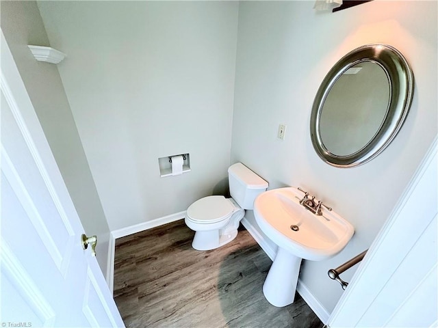 204 Maplewood Ct, Trinity, NC 27370 - bathroom with toilet and wood finished floors