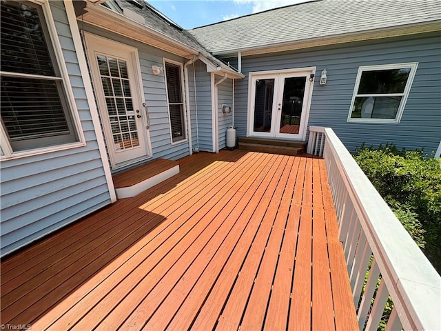 204 Maplewood Ct, Trinity, NC 27370 - wooden deck featuring french doors